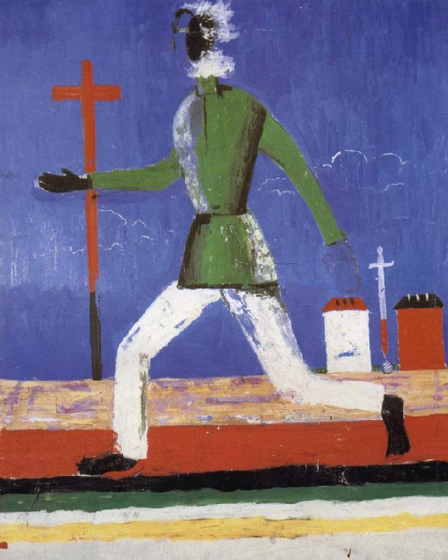 Kasimir Malevich The man running Germany oil painting art